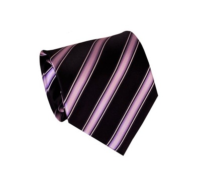 Krawat Jedwabny czarny 10 cm elegancki 100% jedwab
