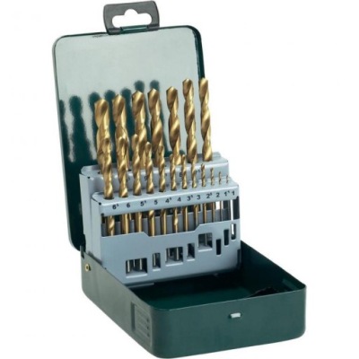 BOSCH Sada vrtákov na kov, HSS 1-10-TIN 19-dielna