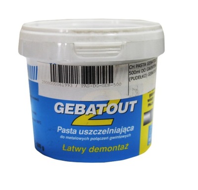 Pasta uszczelniająca do gwintów GEBATOUT 500ml
