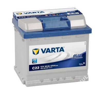 BATTERY VARTA BLUE DYNAMIC 12V 52AH 470A - milautoparts-fr.ukrlive.com