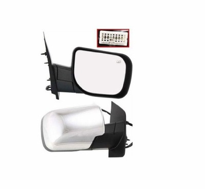 Nissan armada titan 04- зеркало хром правое podgr фото №1