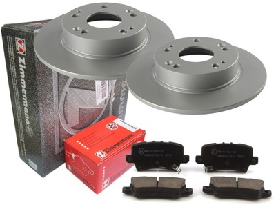 DISCS + PADS ZIMMERMANN REAR HONDA CIVIC VIII U - milautoparts-fr.ukrlive.com