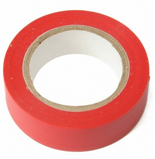 Taśma izolacyjna PVC czerwona 10m szer.19mm izolacja (0497)