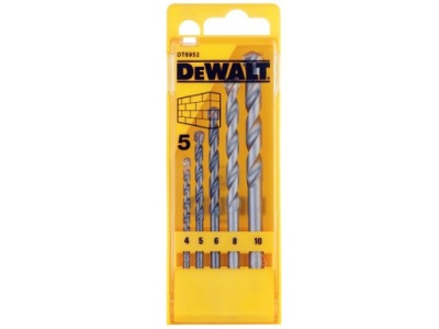 DT6952 DeWALT VRTÁKOV do BETÓNU, SET 5 ks 4 mm-10 mm
