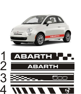 Fiat 500 Abarth naklejki naklejka oklejenie