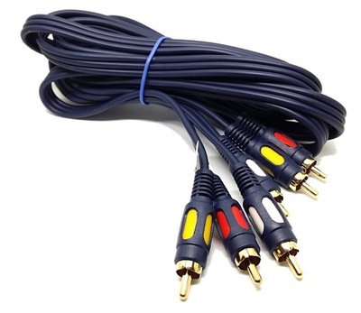 Przyłącze kabel CHINCH 3x RCA 2,5m