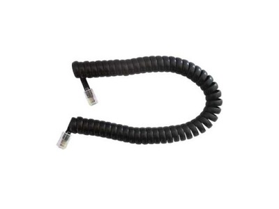 Przyłącze telefoniczne kabel spirala 2m Czarny