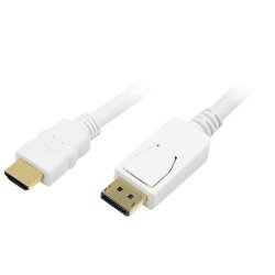 Biały kabel DisplayPORT HDMI display Port 2m Szcze