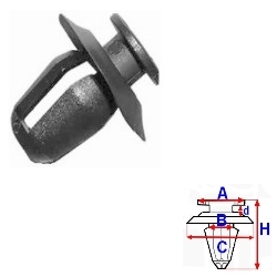 RIVET MOLDING CITROEN C2 C5 PEUGEOT 306 406 C10010 - milautoparts-fr.ukrlive.com