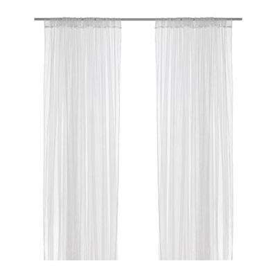 IKEA LILL Białe FIRANKI 2szt. Komplet 280x300cm