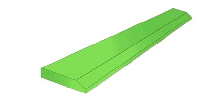 LEMIESZ NÓŻ KRAWĘDŹ ŁYŻKI JCB CAT 400x45 mm 500HB