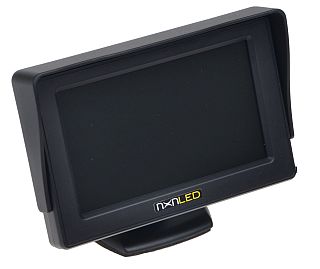 MINI EKRAN LCD 4.3 do 2x KAMERA COFANIA PAL/NTSC