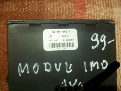 Модуль imo 89740-0h011 toyota aygo c1 107 фото №1