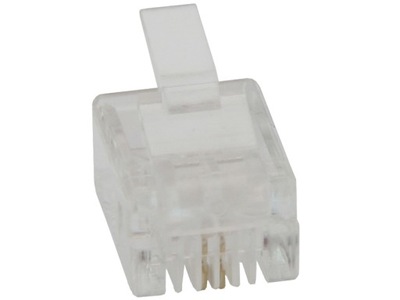 WTYK TELEFONICZNY RJ11 6P2C 100 SZTUK