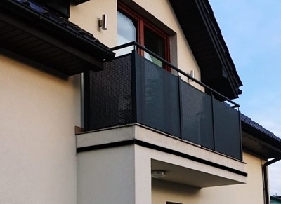 Balustrada balkonowa z blachy perforowanej TREBOR