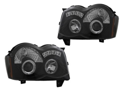 Фара фара комплект  кольца led angel eyes jeep grand cherokee wh рестайлинг  2008- фото №1