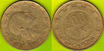 WŁOCHY 200 Lira 1979 r.