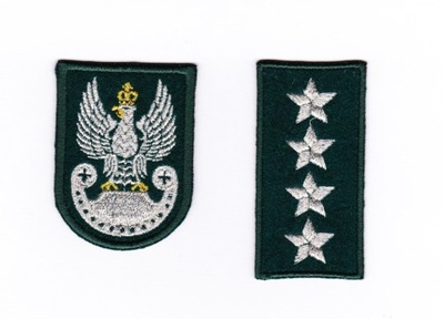 VAR DYSTYNKCJE + ORZEŁ beret zielony duży MON