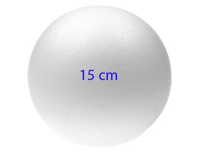 KULA STYROPIANOWA Kule Bombka Bombki 15 cm 1 SZT