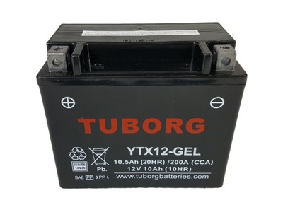 Akumulator Tuborg YTX12-GEL 10Ah 200A