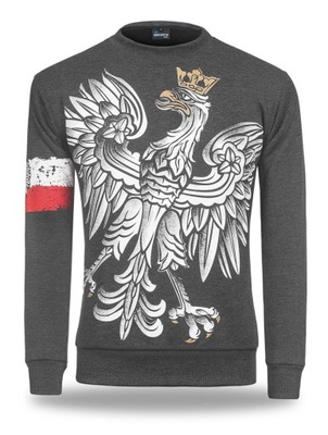 Bluza Patriotyczna Polska Orzeł w Kor Antracyt 3XL