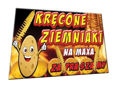 BANER 2x1 KRĘCONE ZAKRĘCONE ZIEMNIAKI frytki bar