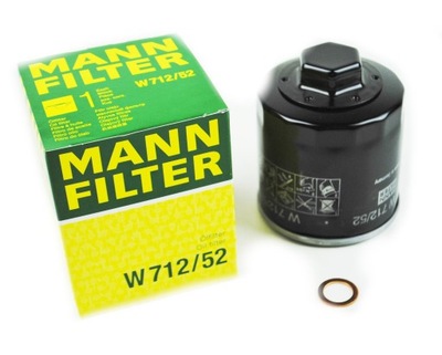 FILTRE HUILES MANN-FILTER W712/52 W71252 - milautoparts-fr.ukrlive.com