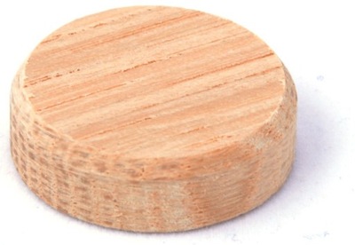 PINIE zaślepki fleki drewniane dąb fi25mm 20szt