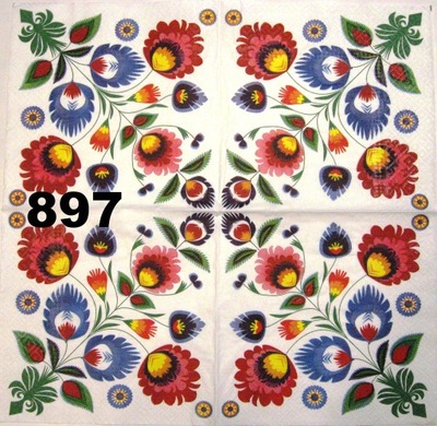 Serwetki do decoupage-1szt- LUDOWE-NR 897