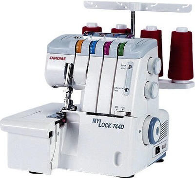 OWERLOK JANOME 744D OVERLOCK - KPL. WYPOSAŻENIE