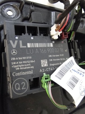 Mercedes ml gl gle 166 модуль дверь левая 1669000218 фото №1