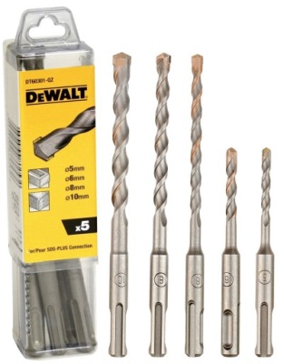 DeWALT sada vrtákov do betónu SDS+ DT60301 5 ks
