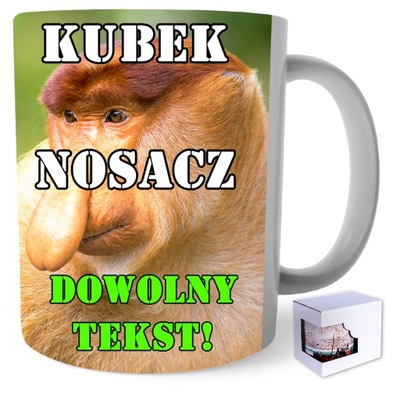 KUBEK NOSACZ Janusz Grażyna dowolny własny tekst!!