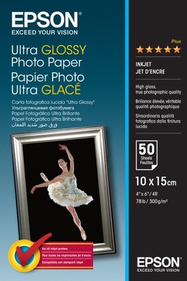 Papier foto Epson Ultra GLOSSY 10x15 300g 50ark.