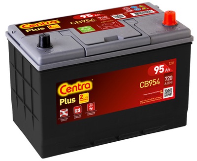 ACCUMULATEUR CENTRA PLUS 95 AH, 720 A, CB954 - milautoparts-fr.ukrlive.com