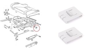 FASTENING EXTERIOR SEAT GOLF JETTA I II MK1 MK2 NEW CONDITION - milautoparts-fr.ukrlive.com