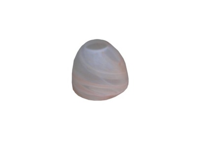 Klosz mały biało-bursztynowy 8,5 cm