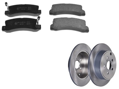 DISQUES + SABOTS DE FREIN DE FREIN ARRIÈRE TOYOTA AVENSIS I 1997-2001 T22 T.T. - milautoparts-fr.ukrlive.com