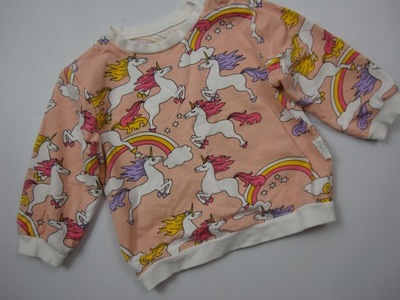 MORELOWA bluza w jednorożce r.86/92