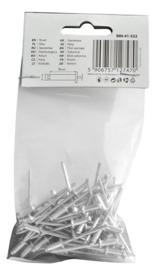 NITY ZRYWALNE ALUMINIOWE 4,8x8,0mm 50 szt.
