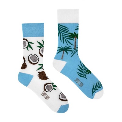 Kolorowe Skarpety SPOXSOX Kokosy 40-43