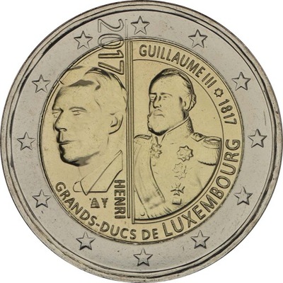 2 euro Luksemburg Guillaume III 2017