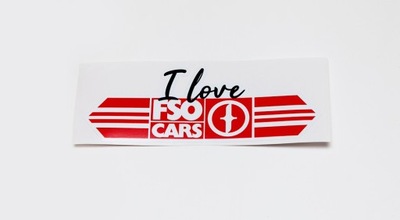 STICKER I LOVE FSO CARS POLONEZ FIAT 125P - milautoparts-fr.ukrlive.com