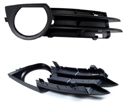 Заглушка решётка бампера правая audi a3 8p 03-08 фото №1