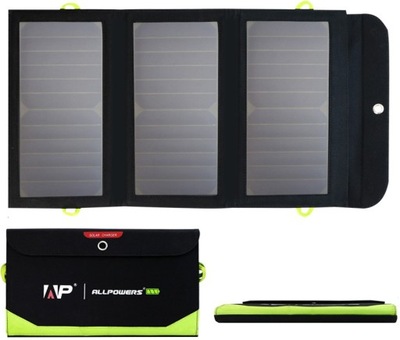 Ładowarka solarna USB panel 21W powerbank 8000mAh
