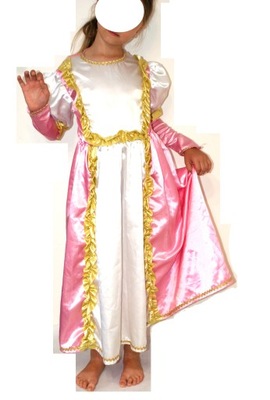 Księżniczka długa sukienka 128 cm