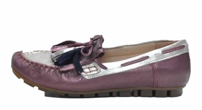 EKSBUT 28-4931-k57/h56 fioletowe mokasyny 38
