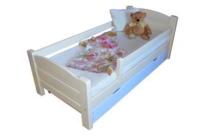 Łóżko dla dziecka dziecięce 160x70 z barierką szuf