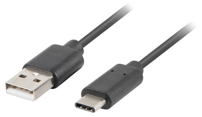 KABEL USB-C(M) - A(M) 2.0 QC 3.0 1,8M CZARNY