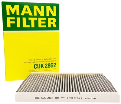 MANN-FILTER CUK 2862 FILTR, AÉRAGE PRZESTRZENI PASAZERSKIEJ - milautoparts-fr.ukrlive.com